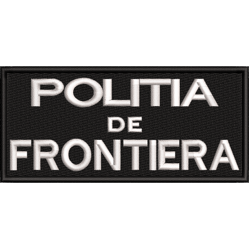 EMBLEMA POLITIA DE FRONTIERA PIEPT 11X5 CM